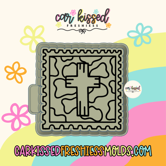 Camo Cross Stamp Silicone Mold