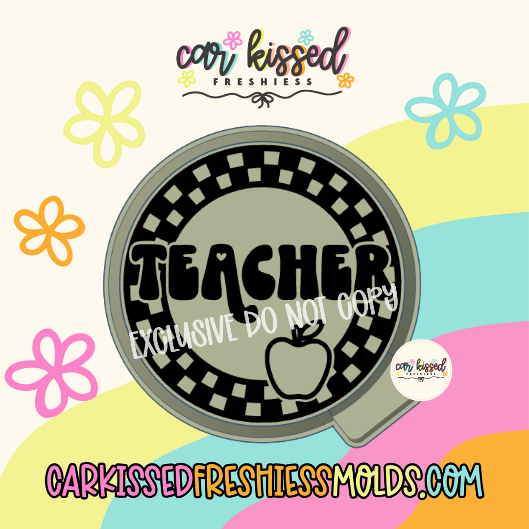 Checkered Teacher EXCLUSIVE Silicone Mold