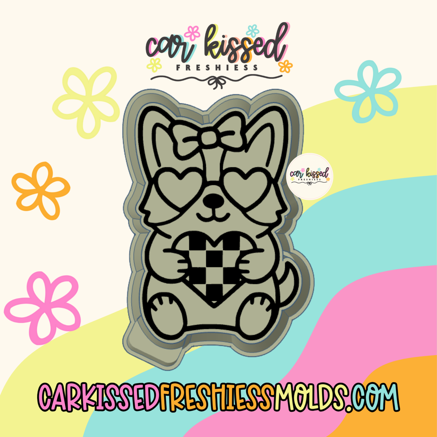 Heart Corgi Silicone Mold