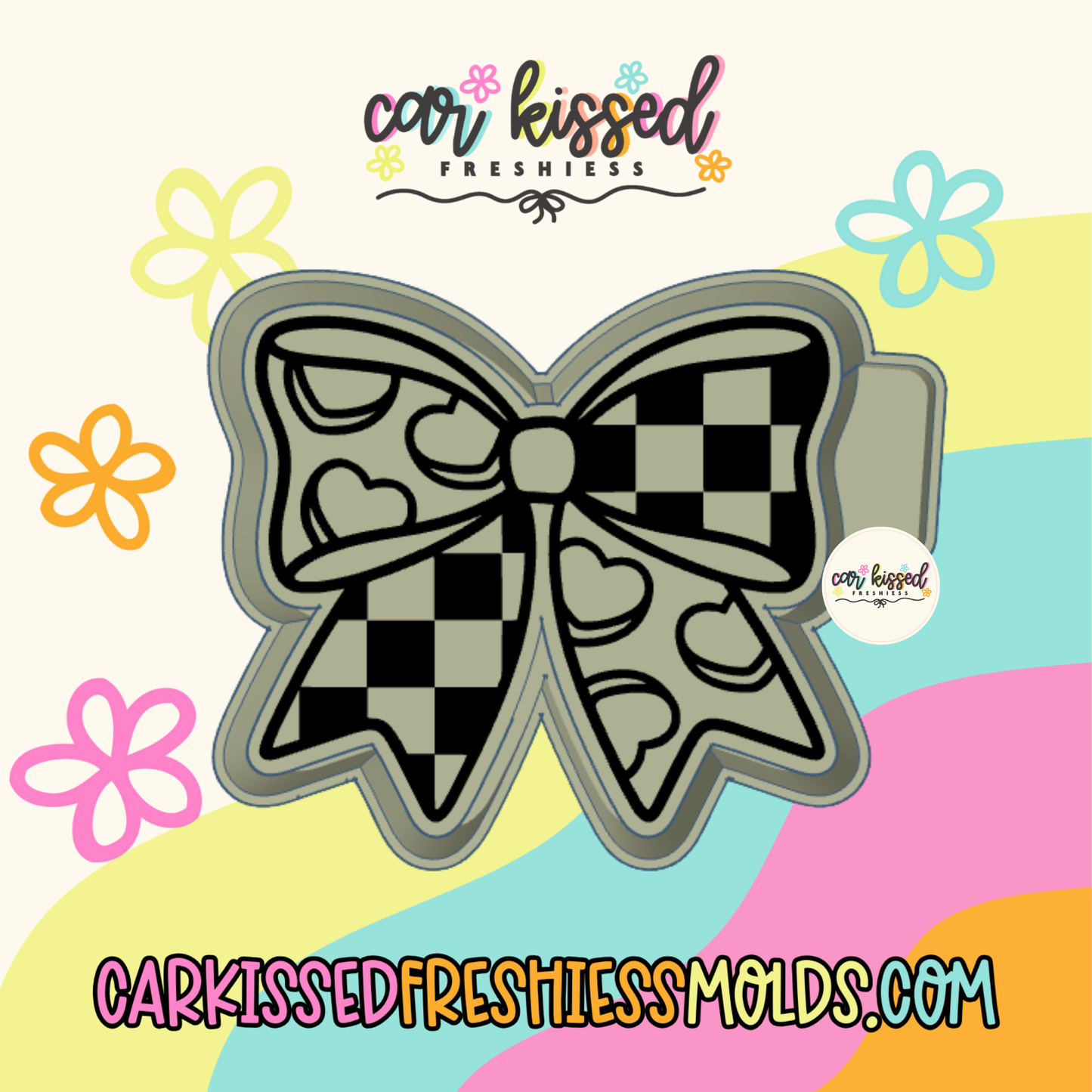 Convo Heart Bow Silicone Mold