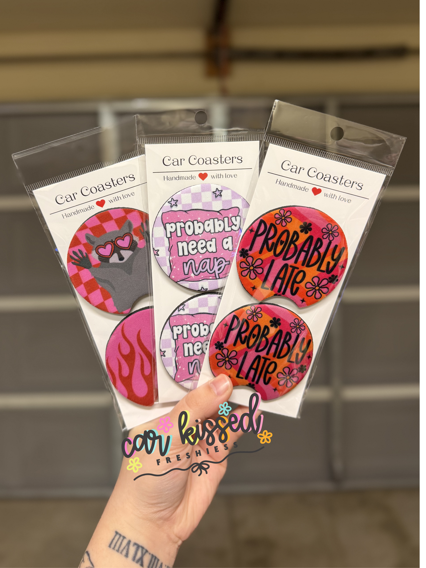 Wholesale Car Coasters 25 Sets Random Mix