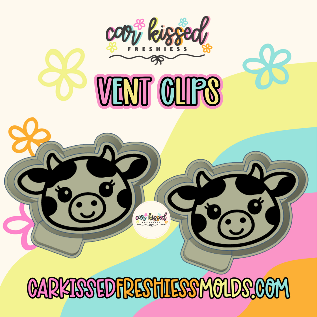 Dairy Cow Vent Clip Set Of Two