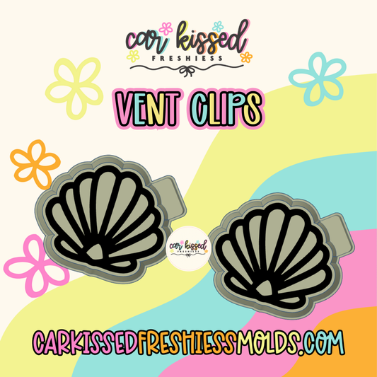 SeaShell Vent Clips Set Of Two Silicone Mold