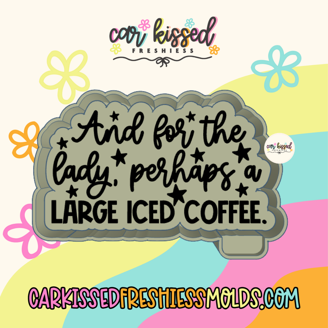 Iced Coffee For The Lady Silicone Mold