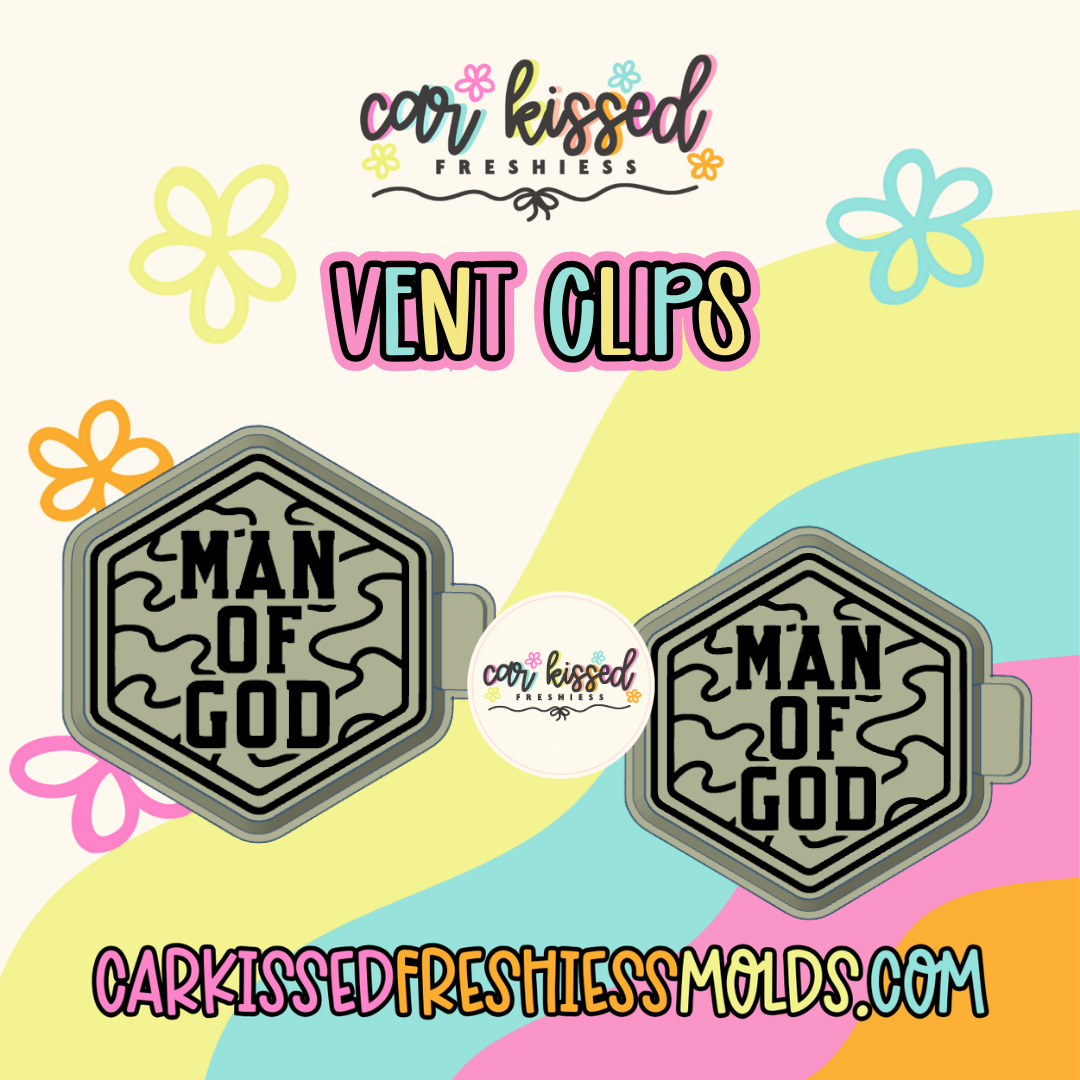 Man Of God Vent Clip Set Of Two