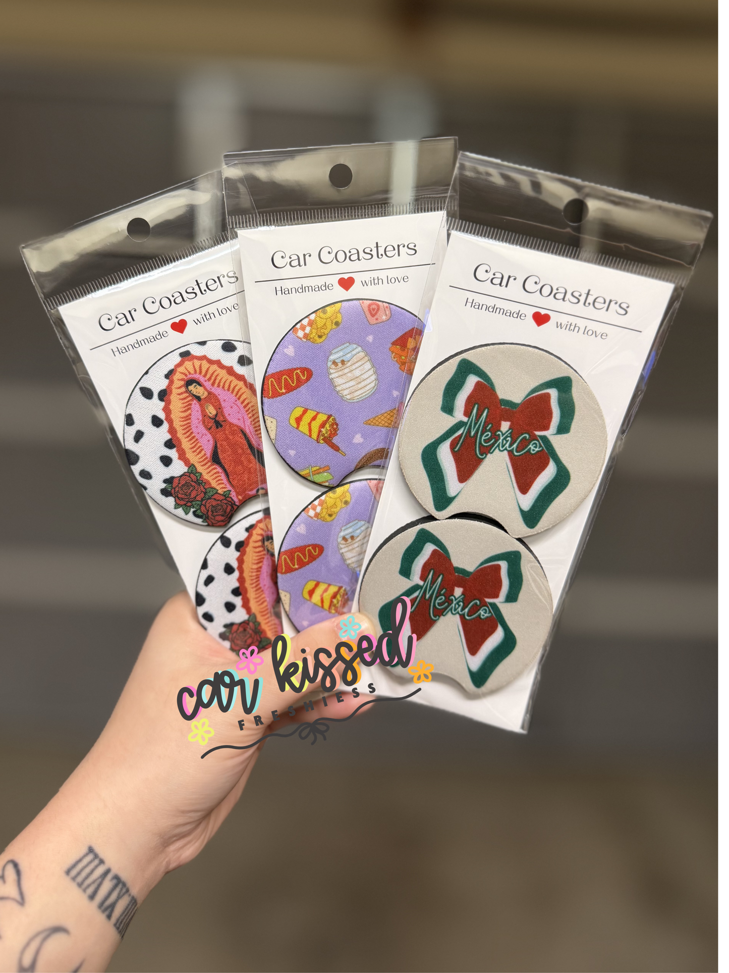 Wholesale Car Coasters 25 Sets Random Mix