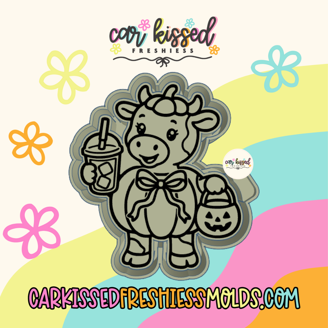 Cow in Pumpkin Silicone Mold