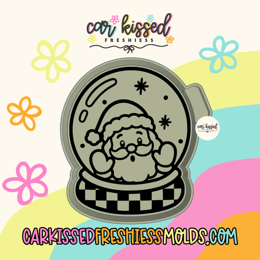 Santa Snow Globe Silicone Mold