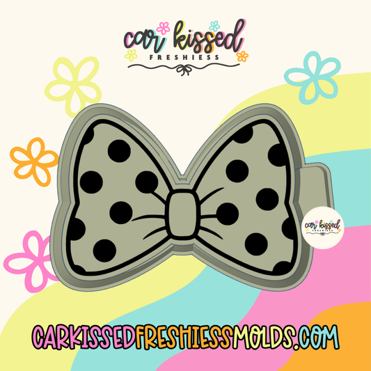 Classic Polka Dot Bow Silicone Mold