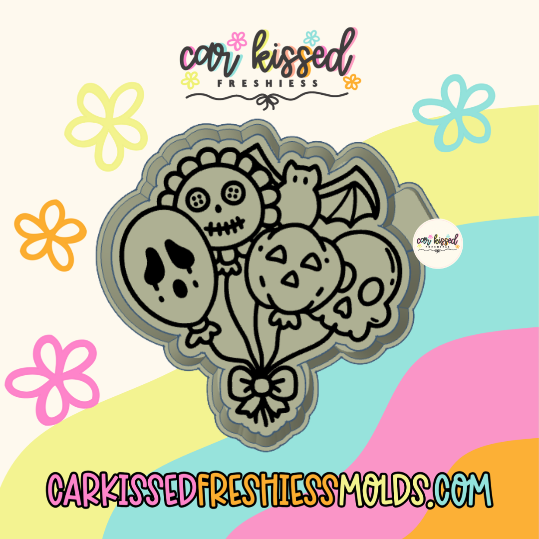 Scary Balloon Bouquet Silicone Mold