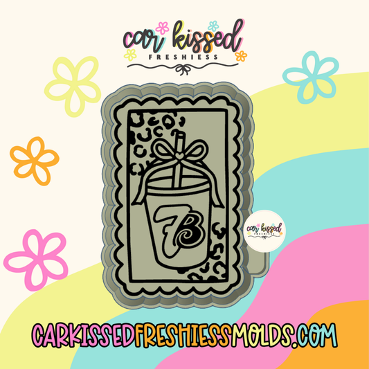 7 Coffee Leopard Stamp Silicone Mold