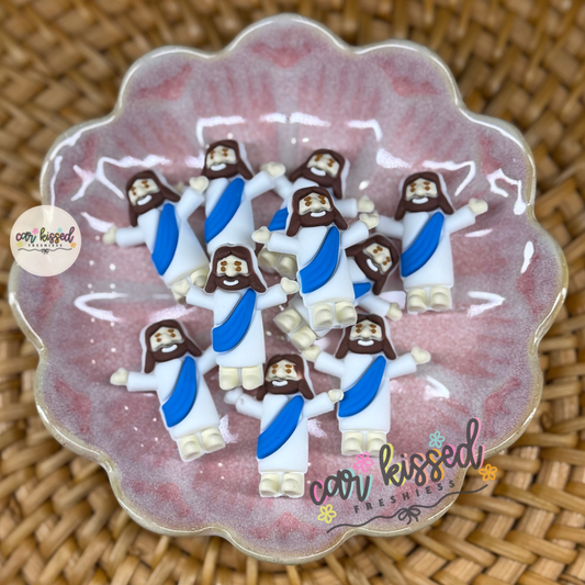 3D Jesus Focal Beads
