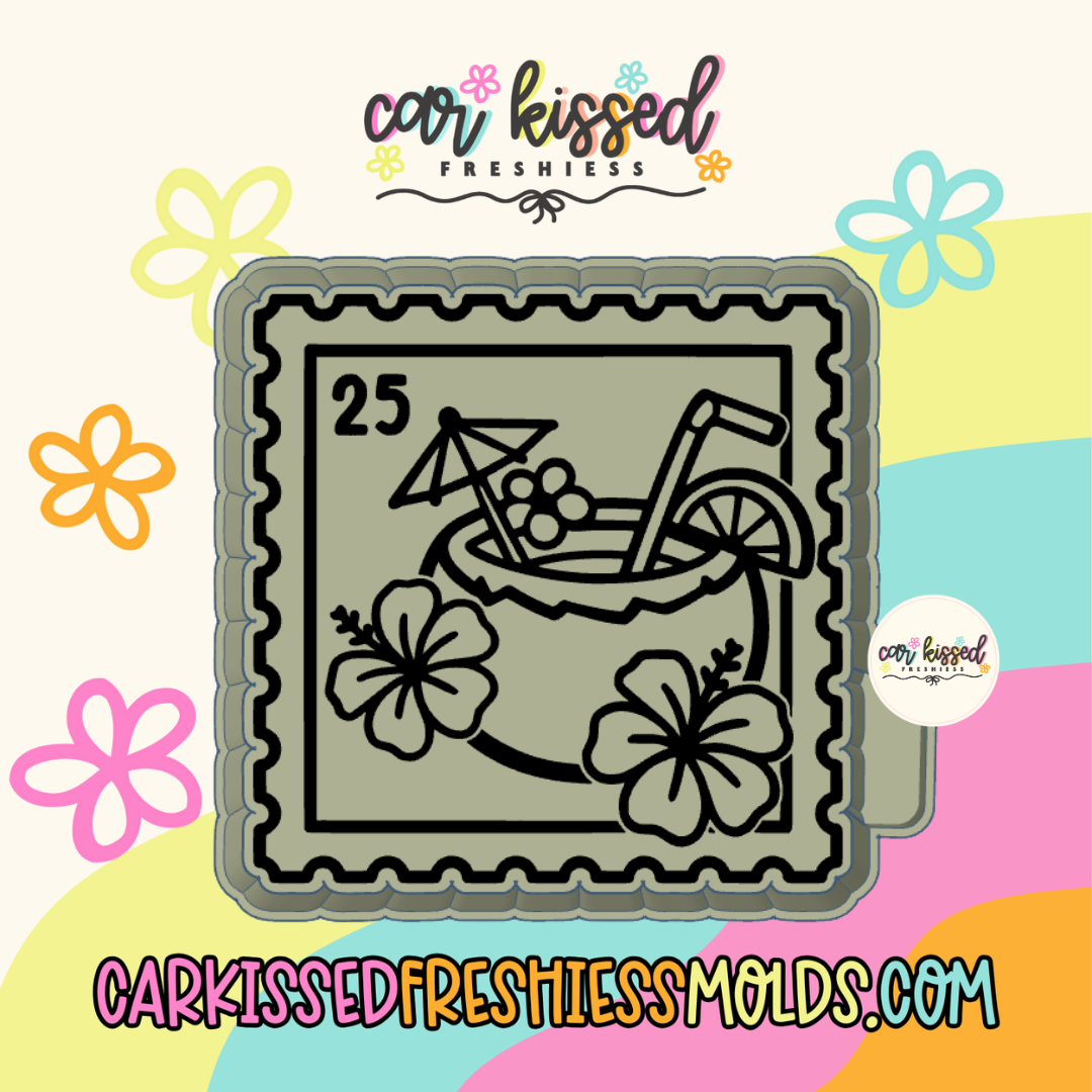 Summer Coconut Stamp Silicone Mold