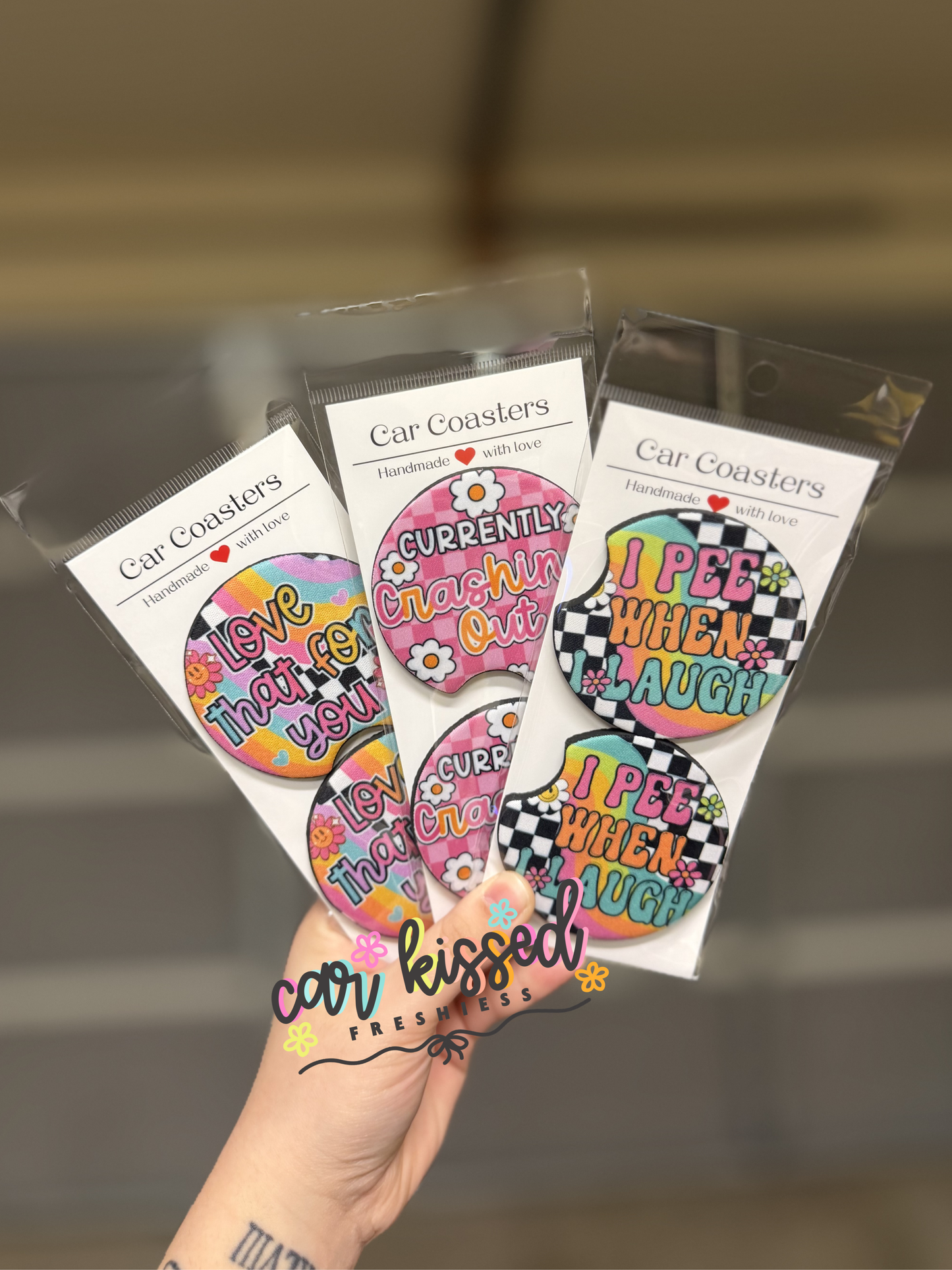 Wholesale Car Coasters 25 Sets Random Mix