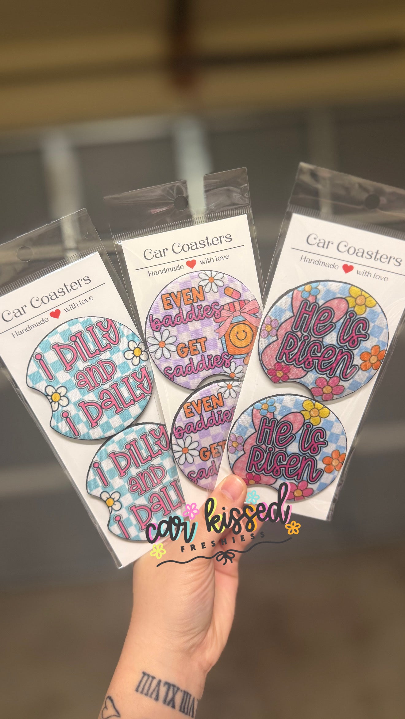 Wholesale Car Coasters 25 Sets Random Mix