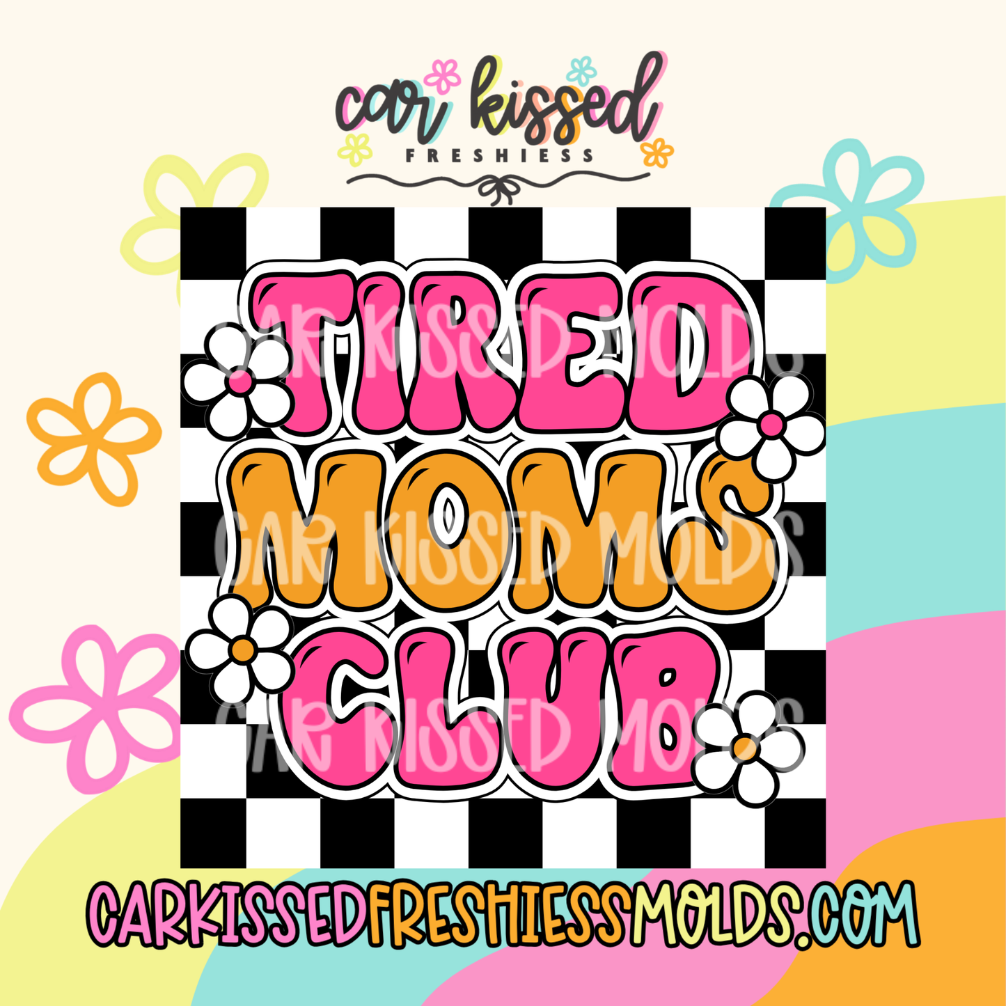 Tired Moms Club SQUARE Cardstock
