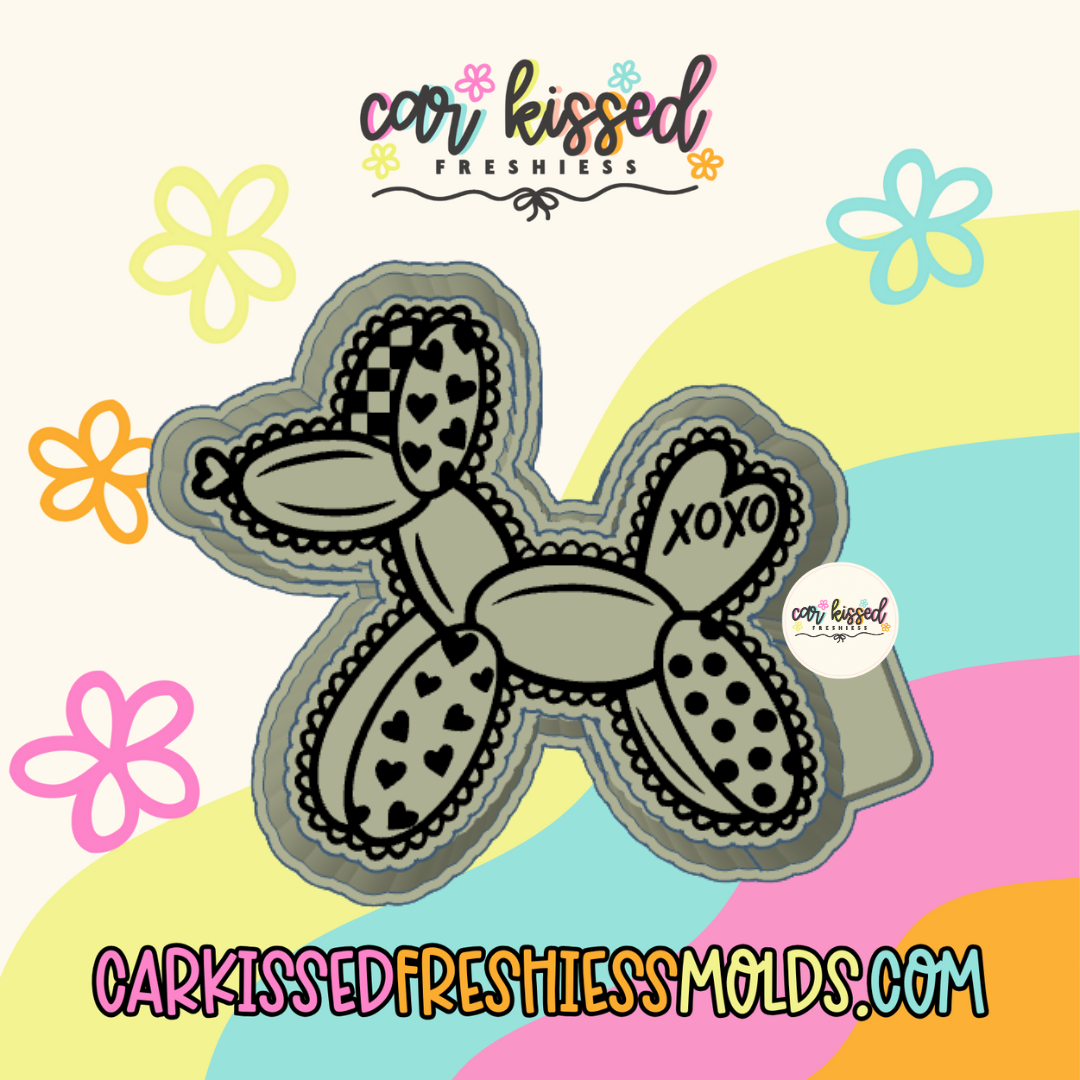 Lacey Valentines Balloon Dog Silicone Mold