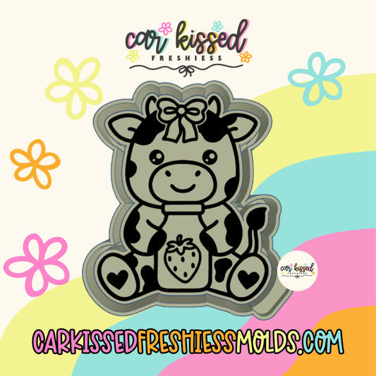 Strawberry Milk Cow Silicone Mold