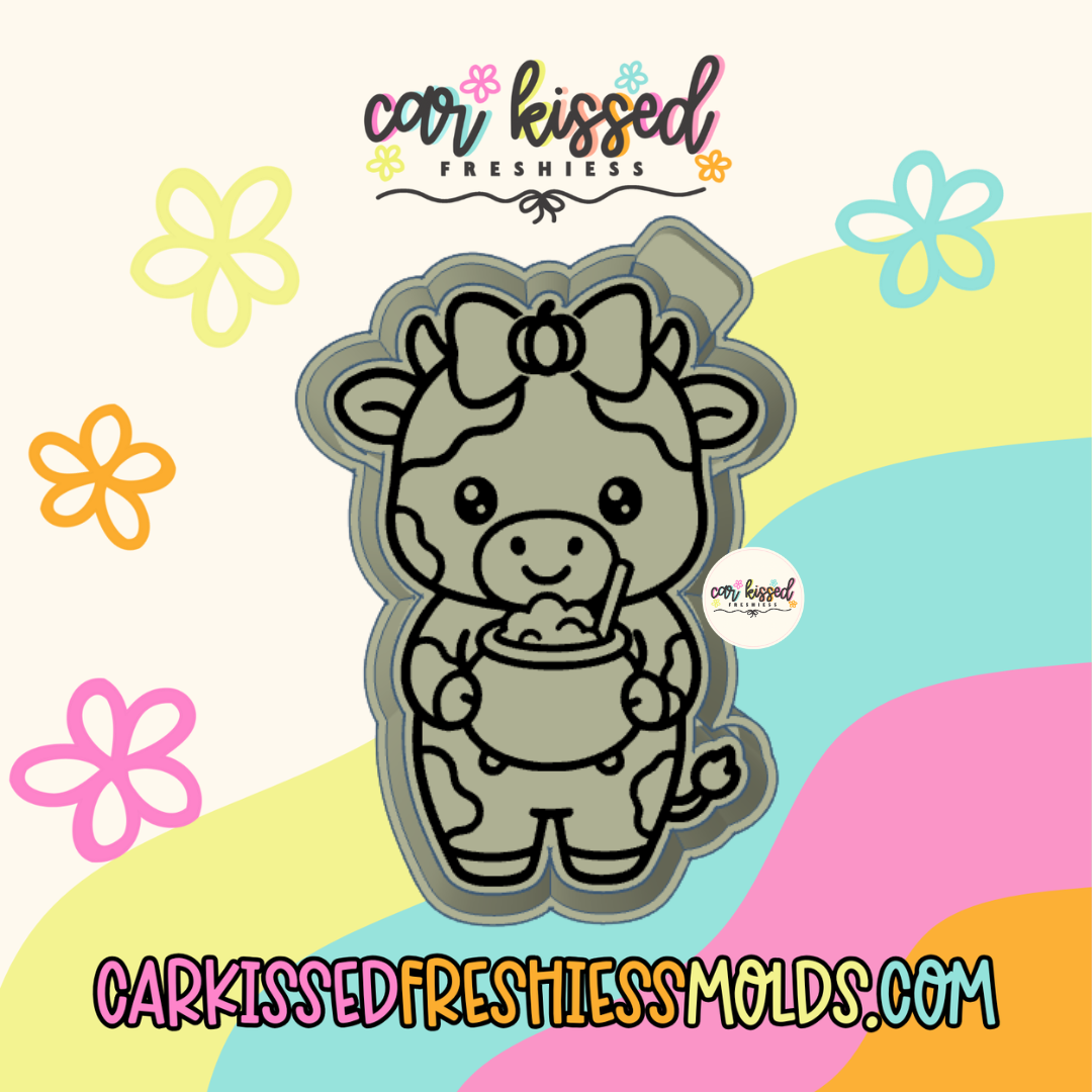 Cow w Cauldron Silicone Mold