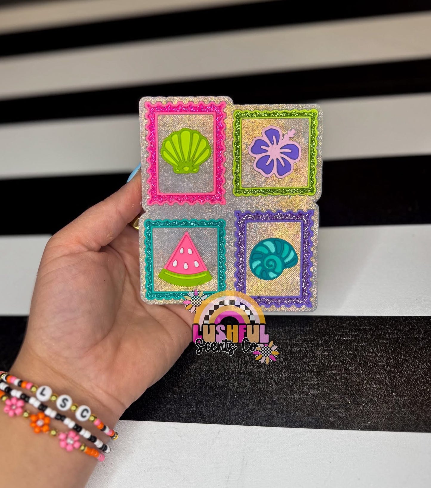 Summer Stamp Collage Silicone Mold
