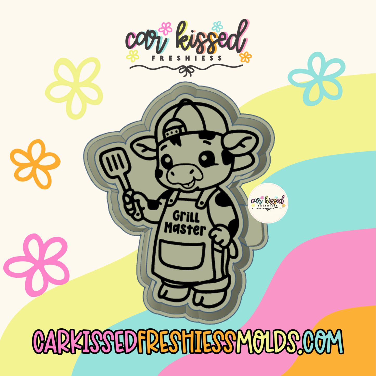 Grill Master Cow Silicone Mold