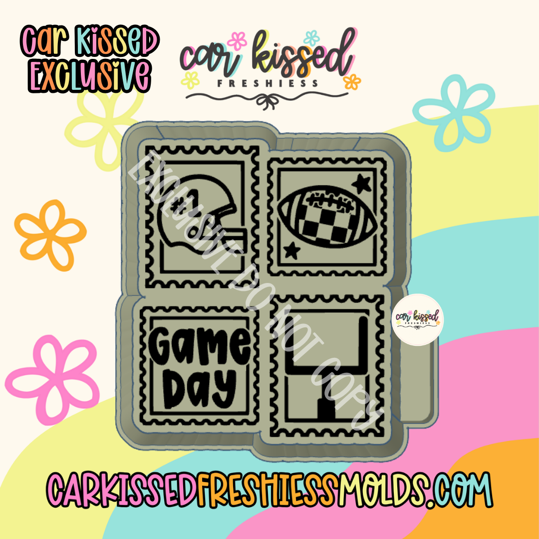 Football Stamp EXCLUSIVE Silicone Mold