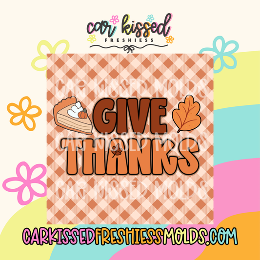 Give Thanks SQUARE Cardstock