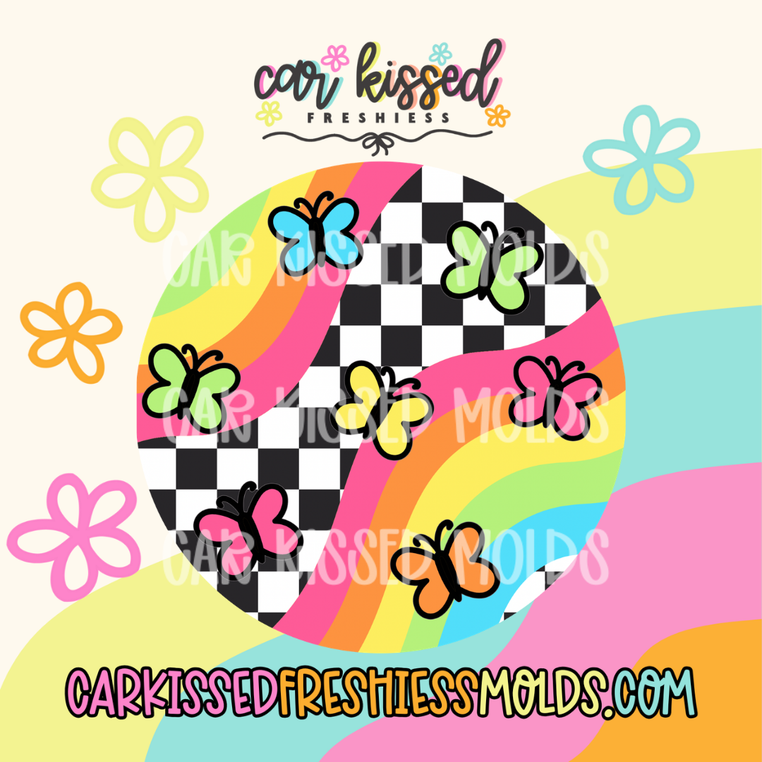 Neon Butterfly Cardstock