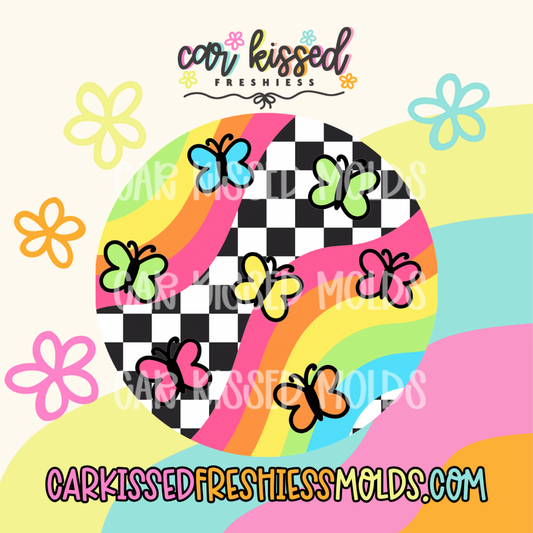 Neon Butterfly Cardstock