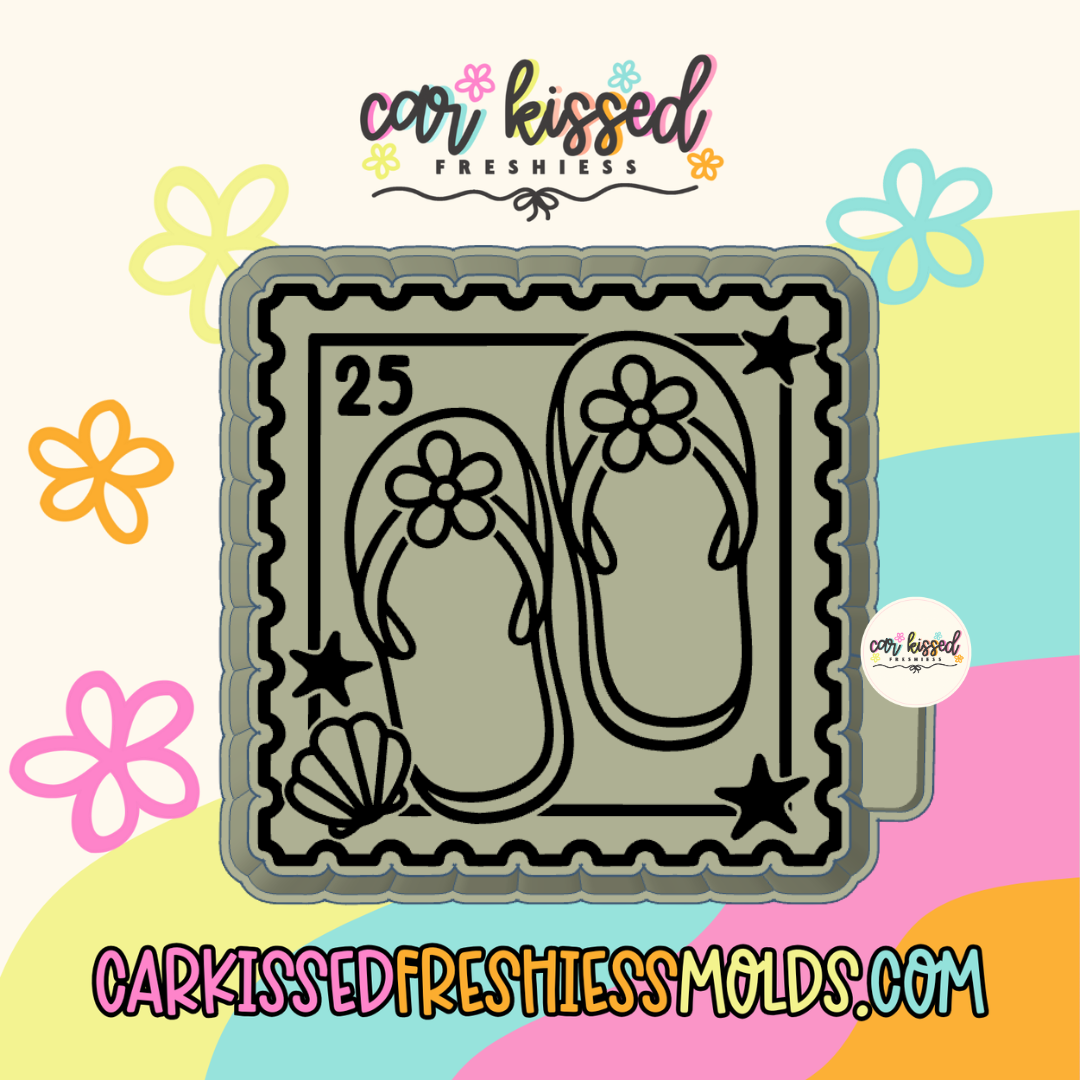 Flip Flop Stamp Silicone Mold