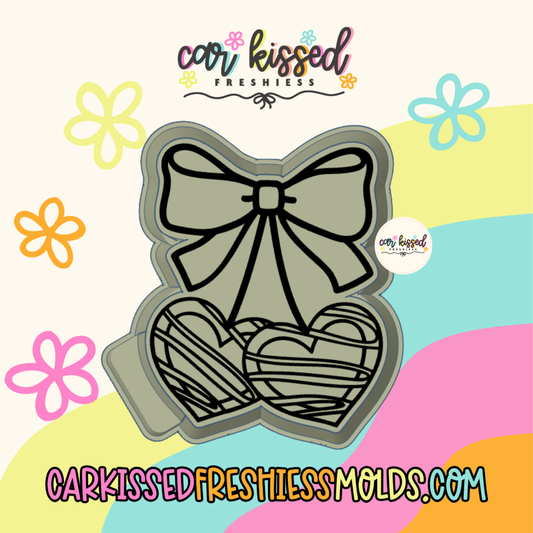 Heart Cookie Cherries Silicone Mold