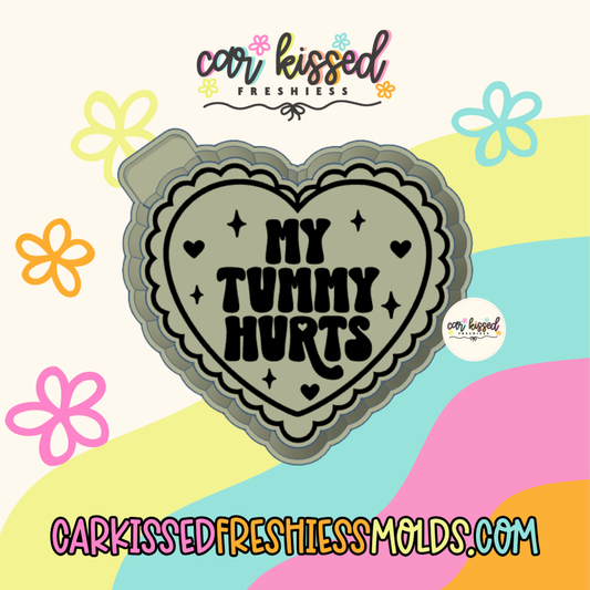 My Tummy Hurts Heart Silicone Mold