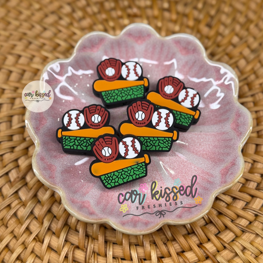 Baseball Focal Beads