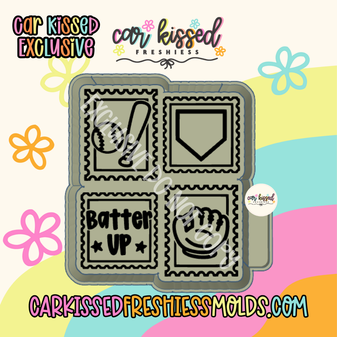 Baseball Stamp EXCLUSIVE Silicone Mold