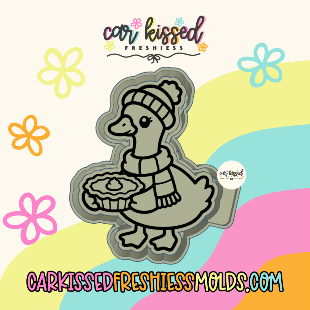 Goose w Pie Silicone Mold