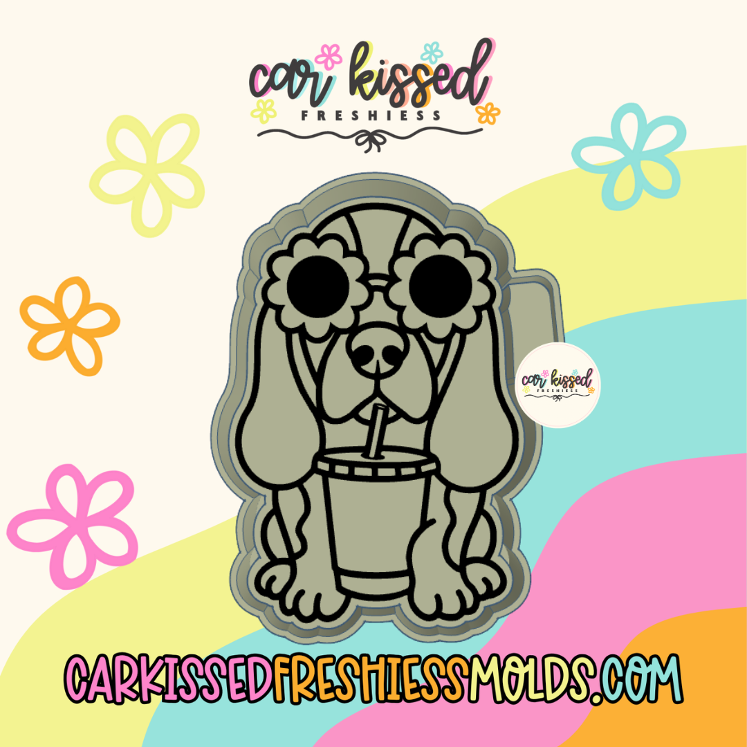 Groovy Dachshund Silicone Mold