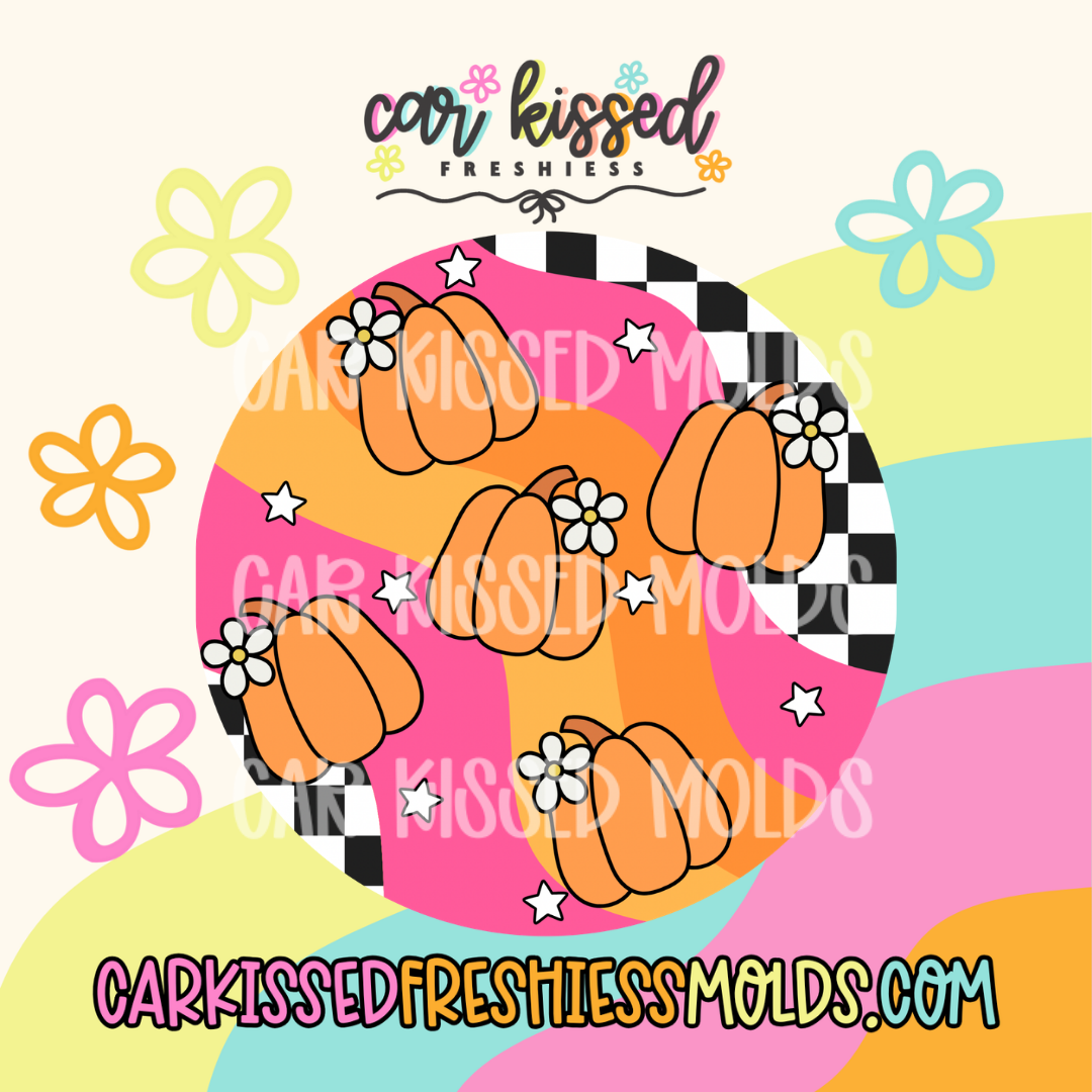 Checkered Pumpkins Cardstock