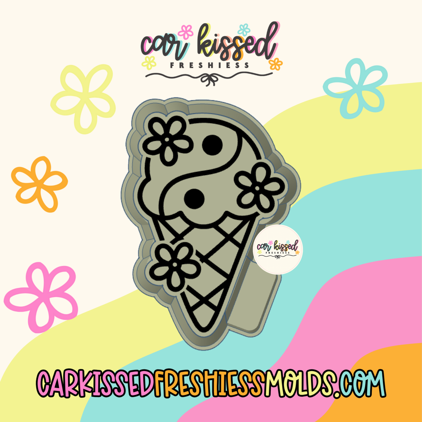 Yin Yang Icecream Silicone Mold