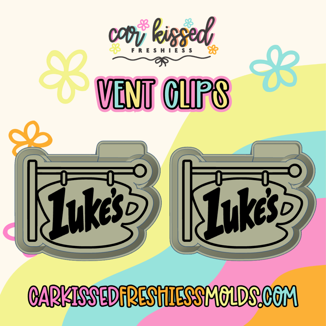 Luke’s Diner Sign Vent Clip Set Of Two