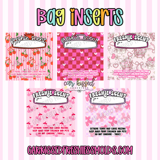 Freshie Bag Cardstock Inserts
