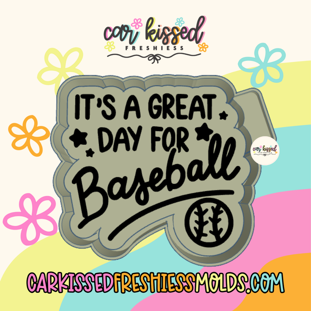 Great Day For Baseball Silicone Mold