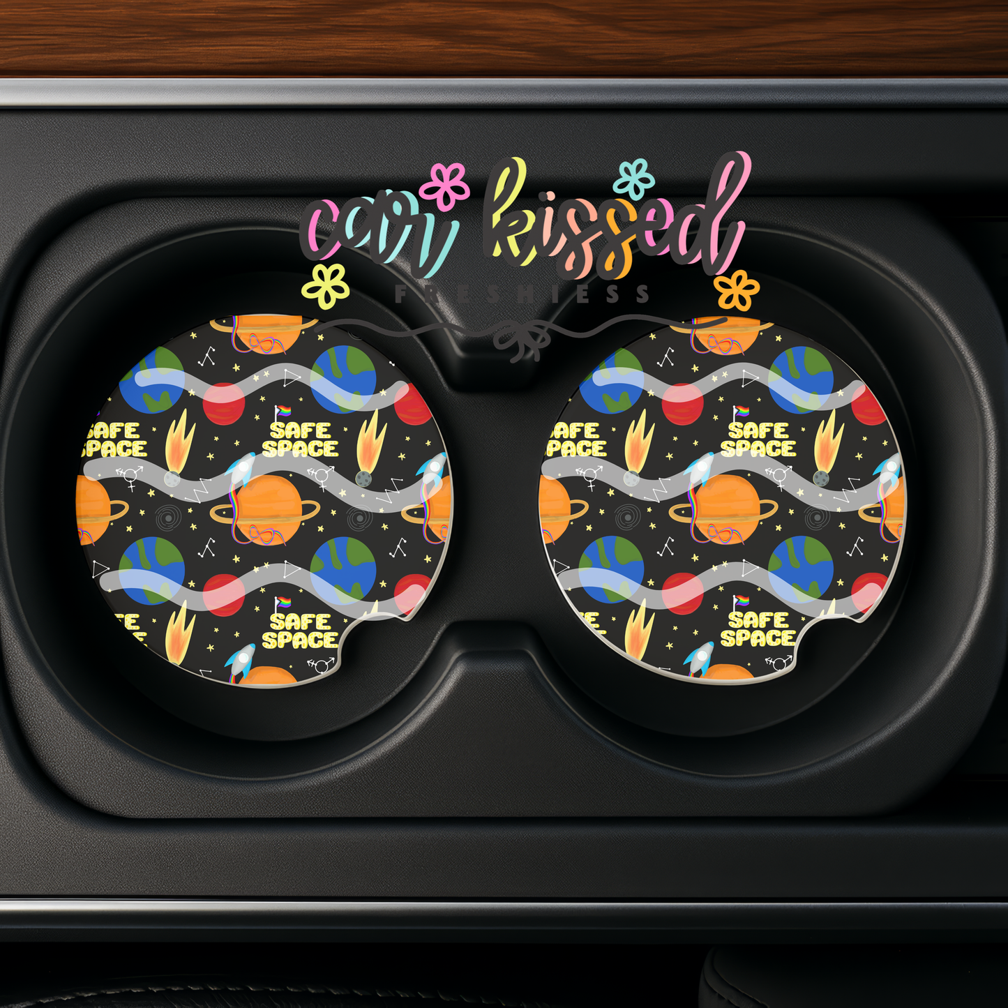 Safe Space Car Coaster Set