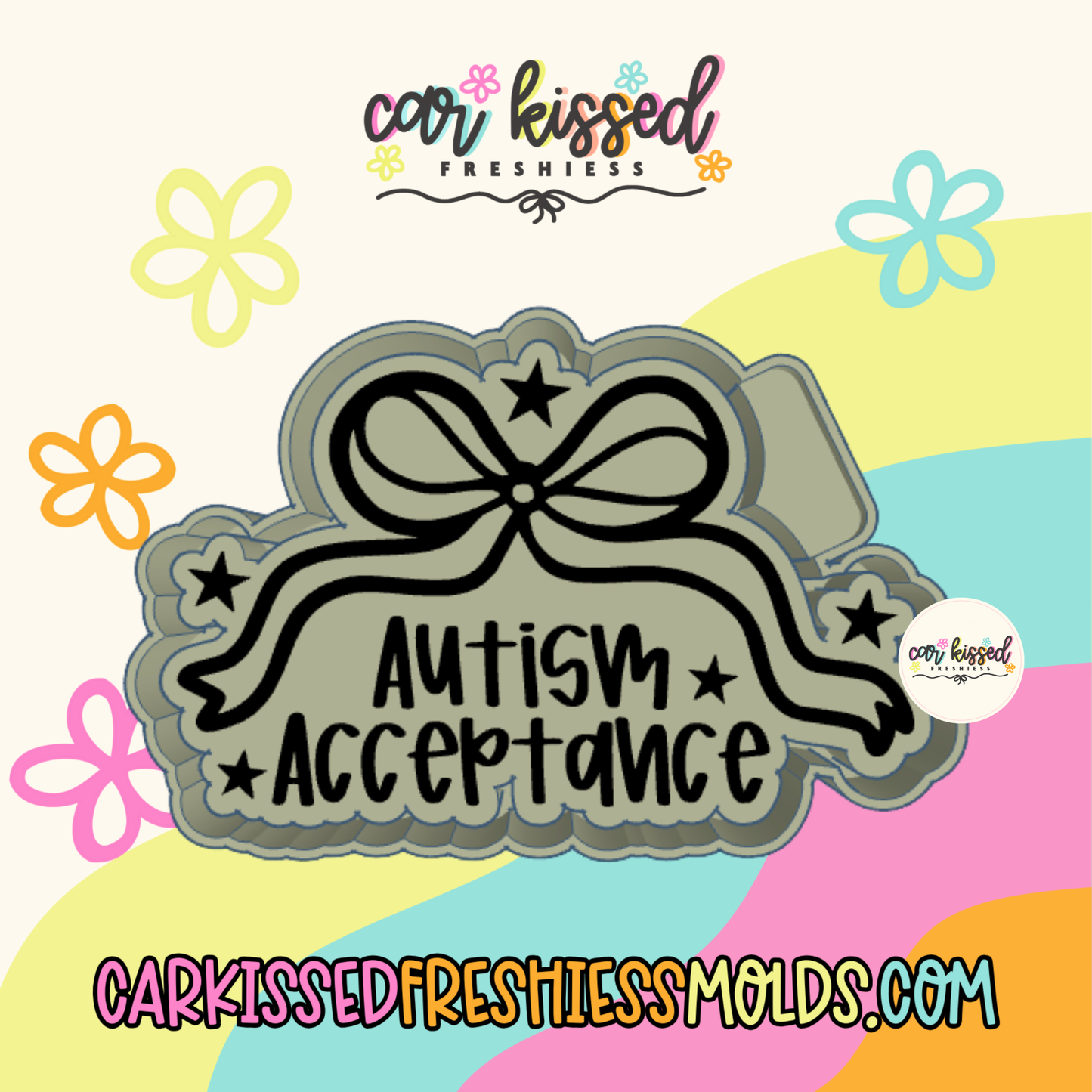 Autism Acceptance Bow Silicone Mold
