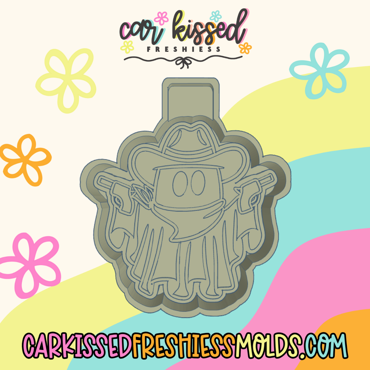 Stick Em Up Cowboy Ghost Silicone Mold