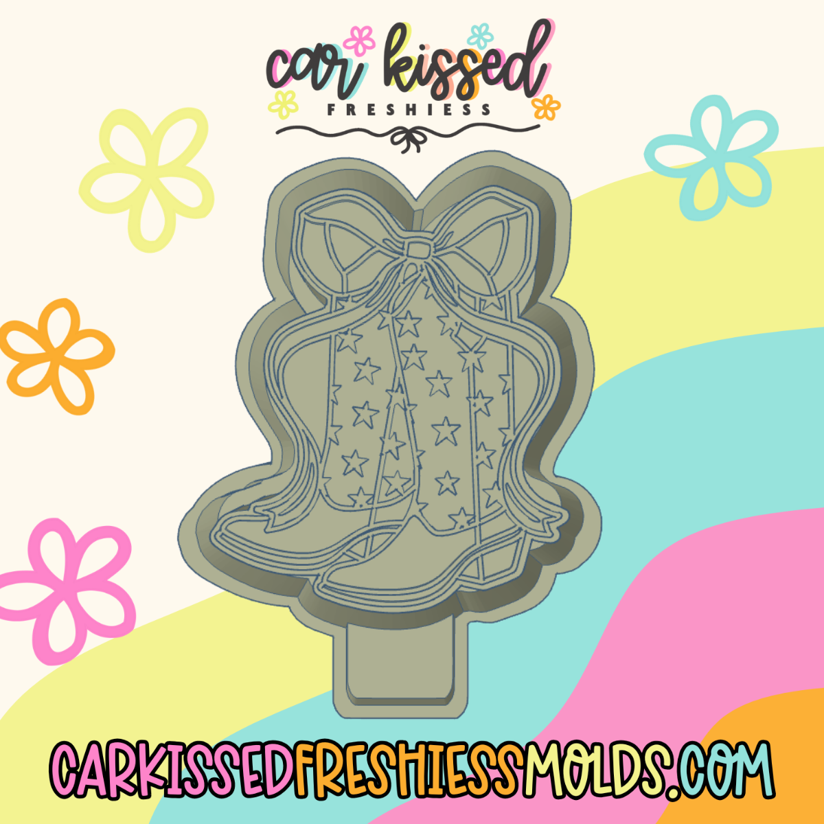 Western cowgirl Boots Silicone Mold