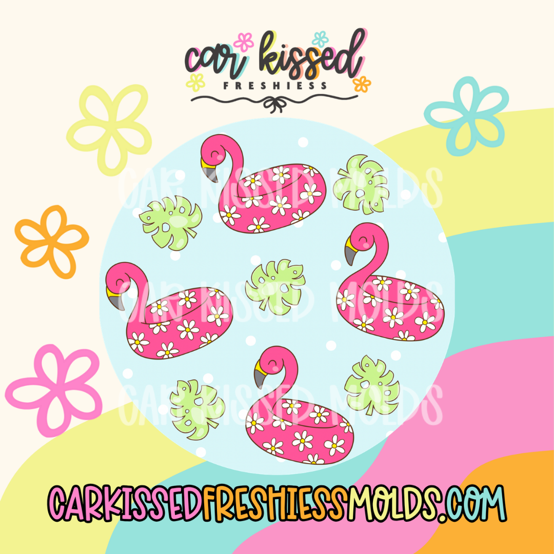 Flamingo Floaty Cardstock