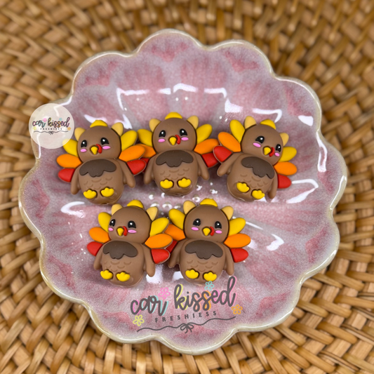 3D Turkey Focal Beads