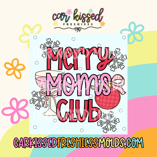 Merry Moms Club Square Cardstock
