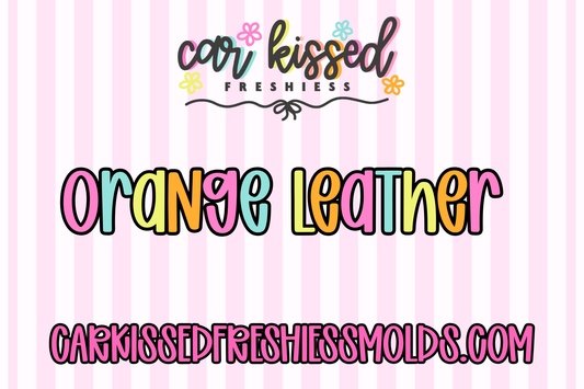 Orange Leather Scented Beads