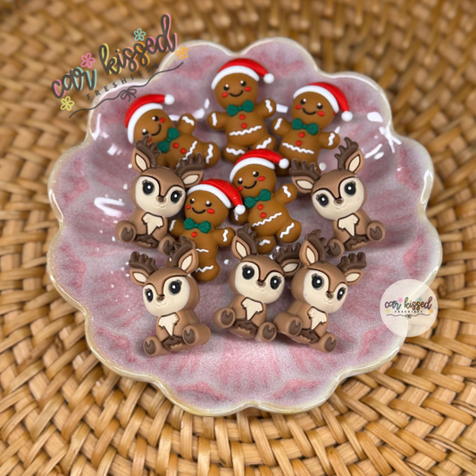 3D Christmas Focal Beads